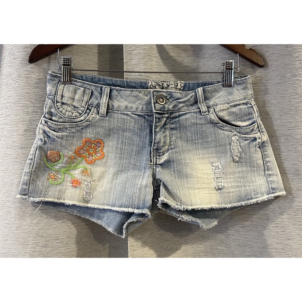 Vintage Y2K Hot Kiss Micro Mini Shorts Size 5